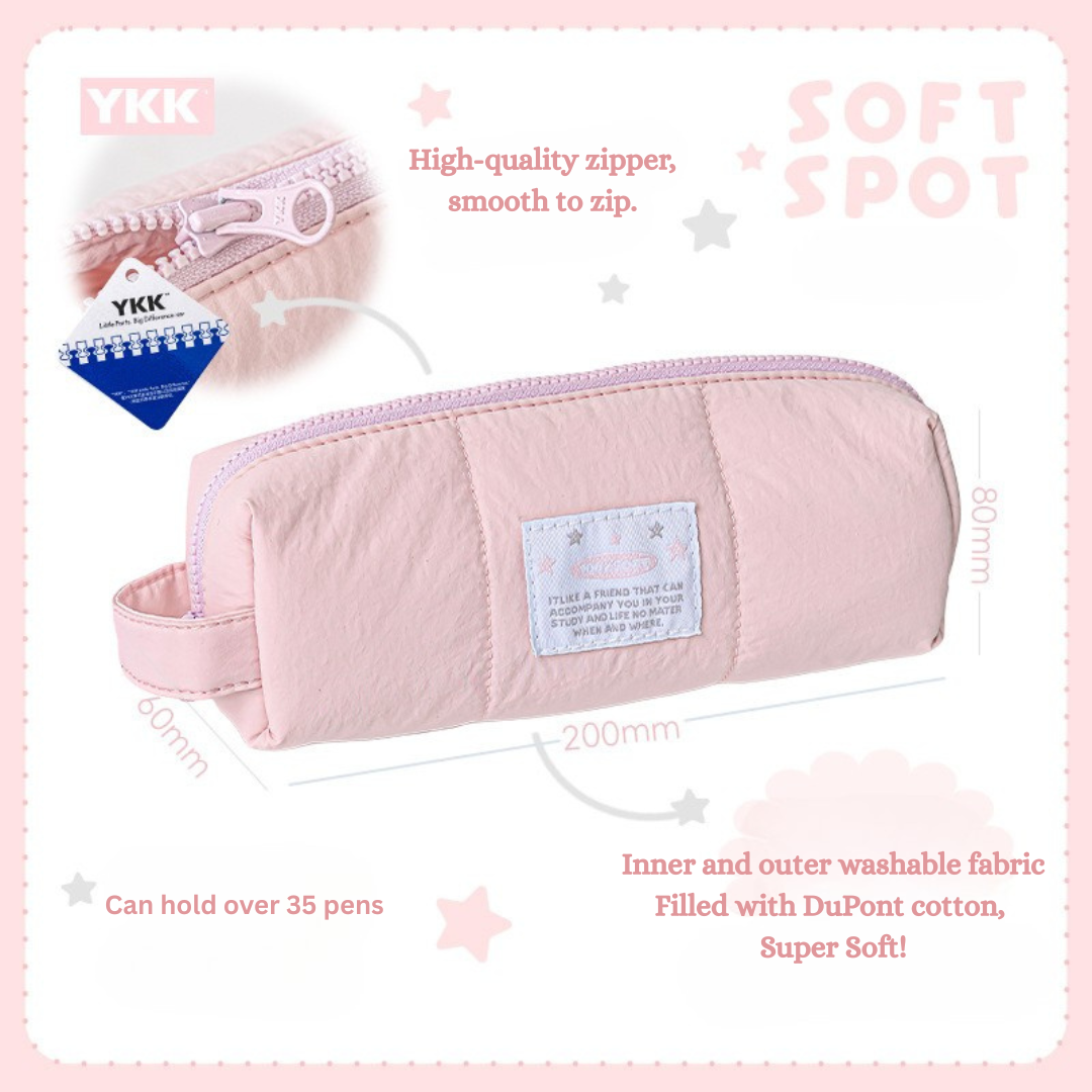 Soft Fabric Pencil Case with Hand Strap