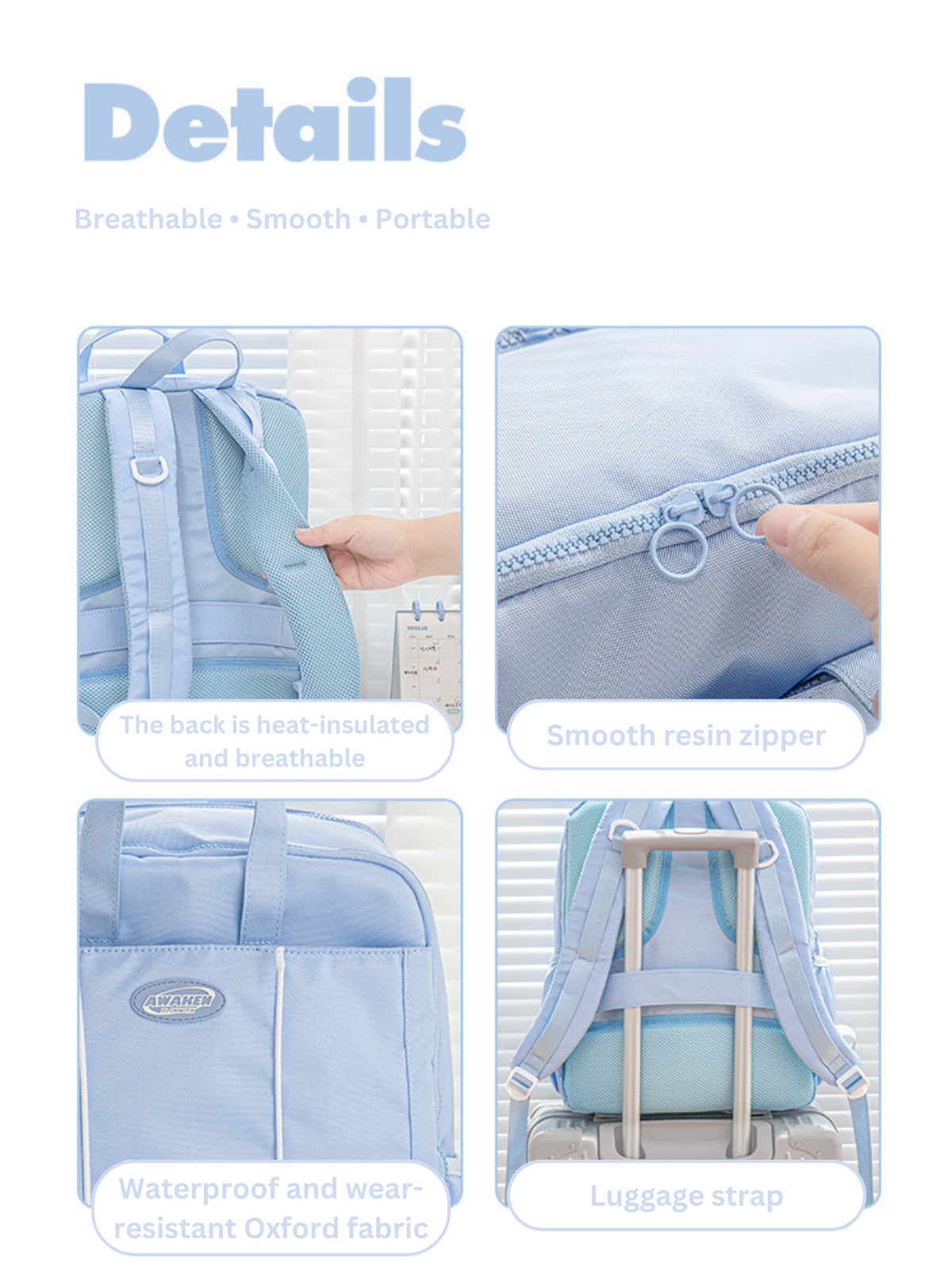 Large-Capacity Multifunctional Schoolbag, Large-opening Travel Bag