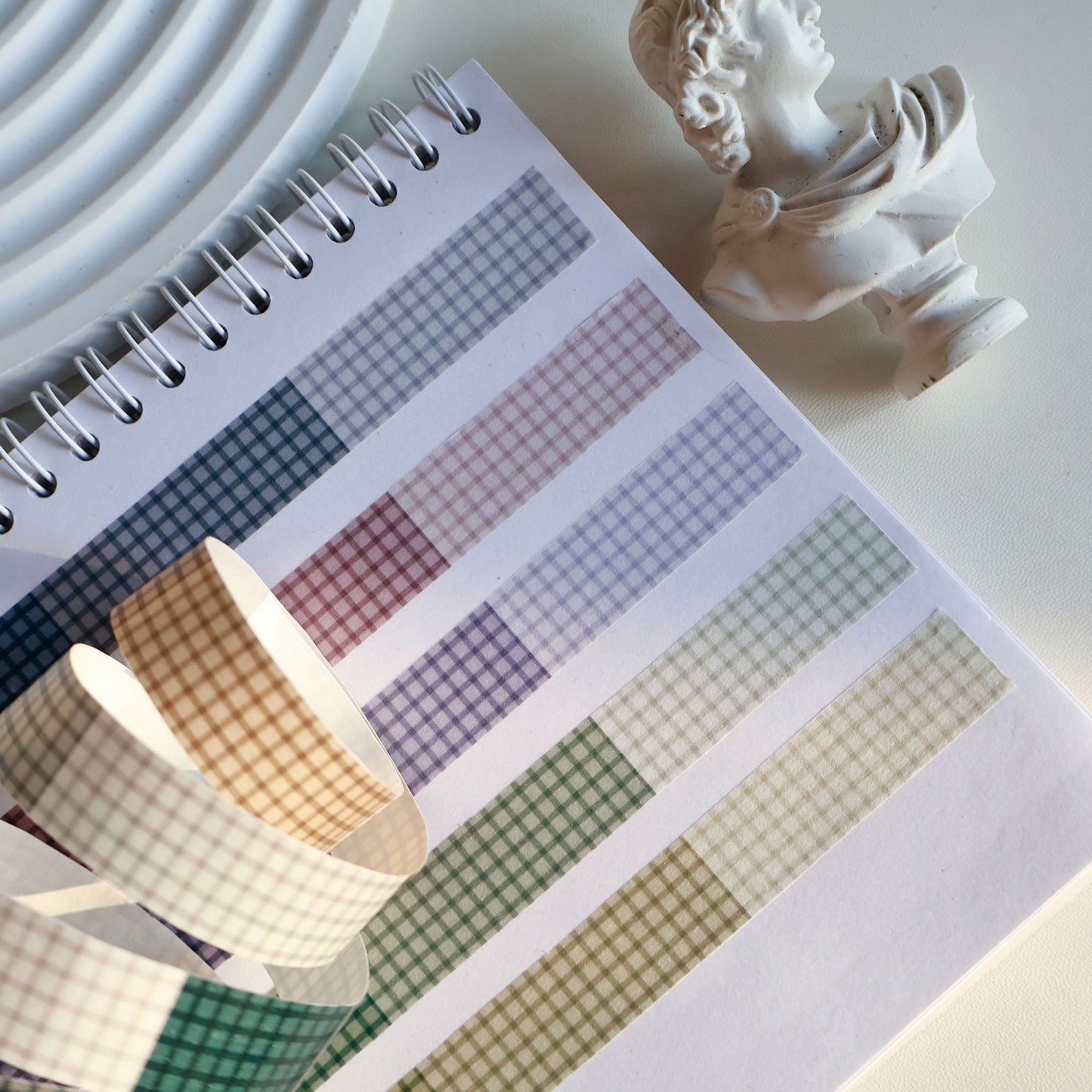 Light Retro Grid Washi Tape Series