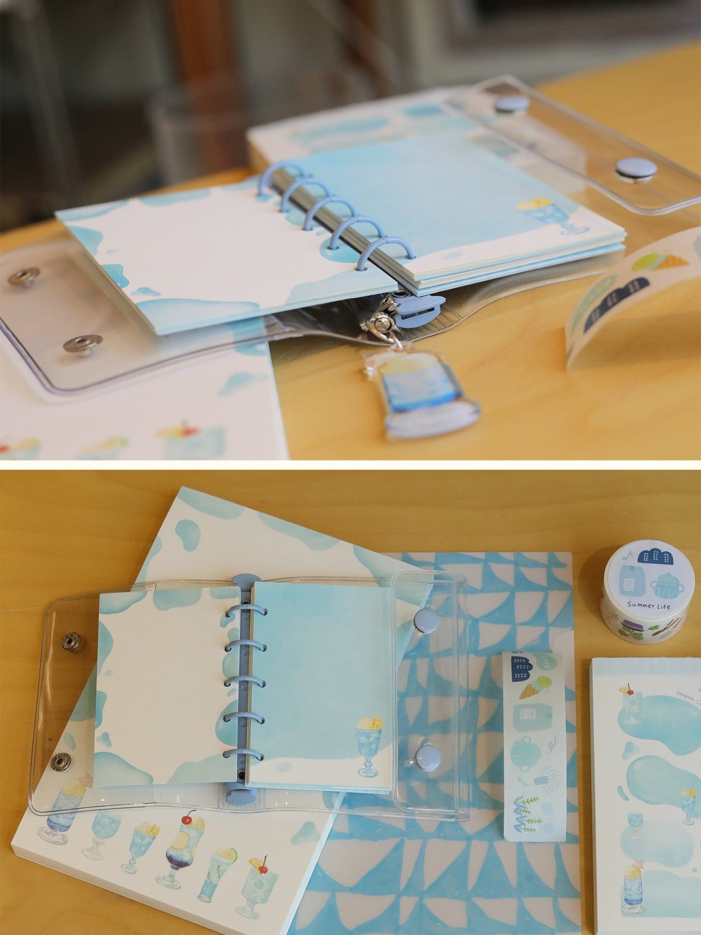 Original Blue Drink Loose-Leaf Notebook – M5 / A7 Sizes
