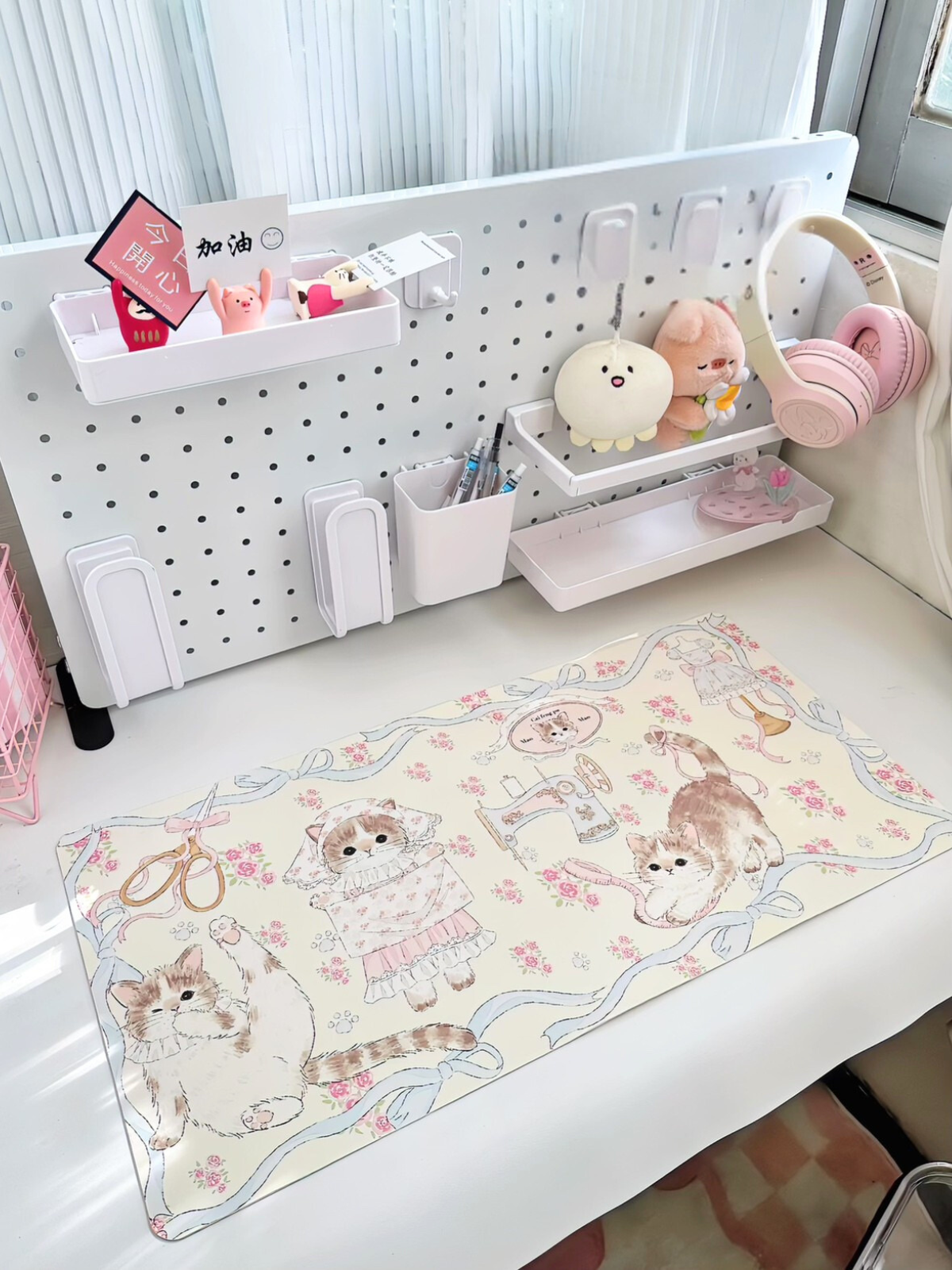 Original Design Cat Tailor Table Mat & Mouse Pad