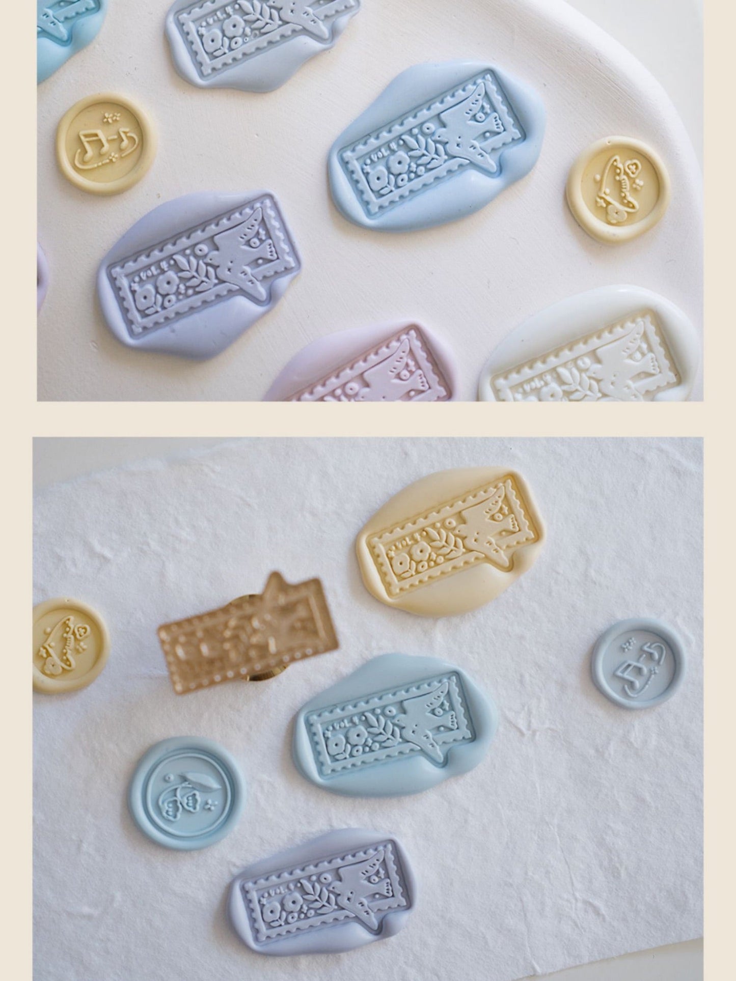 Original Stamp Bird Wax Sealing Stamps Head & Wooden Handle