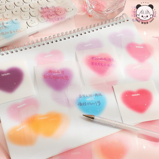 Pearlescent Transparent Sticky Notes