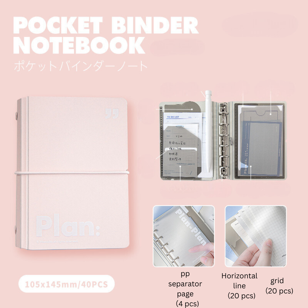 Pocket Storage A7 Loose-Leaf Notebooks