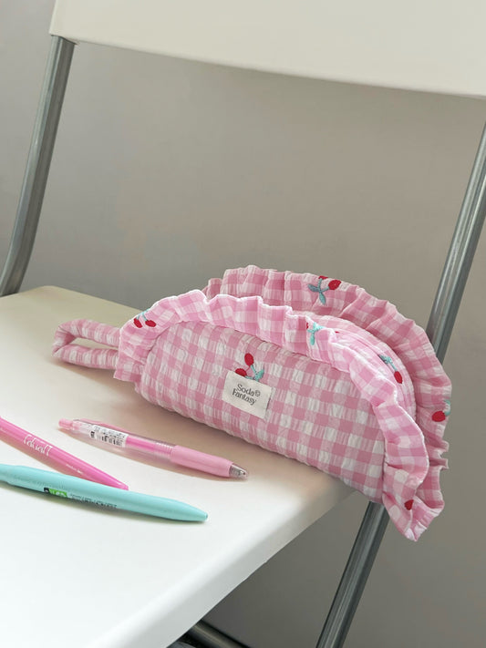 Ruffle Pillow Pencil Case