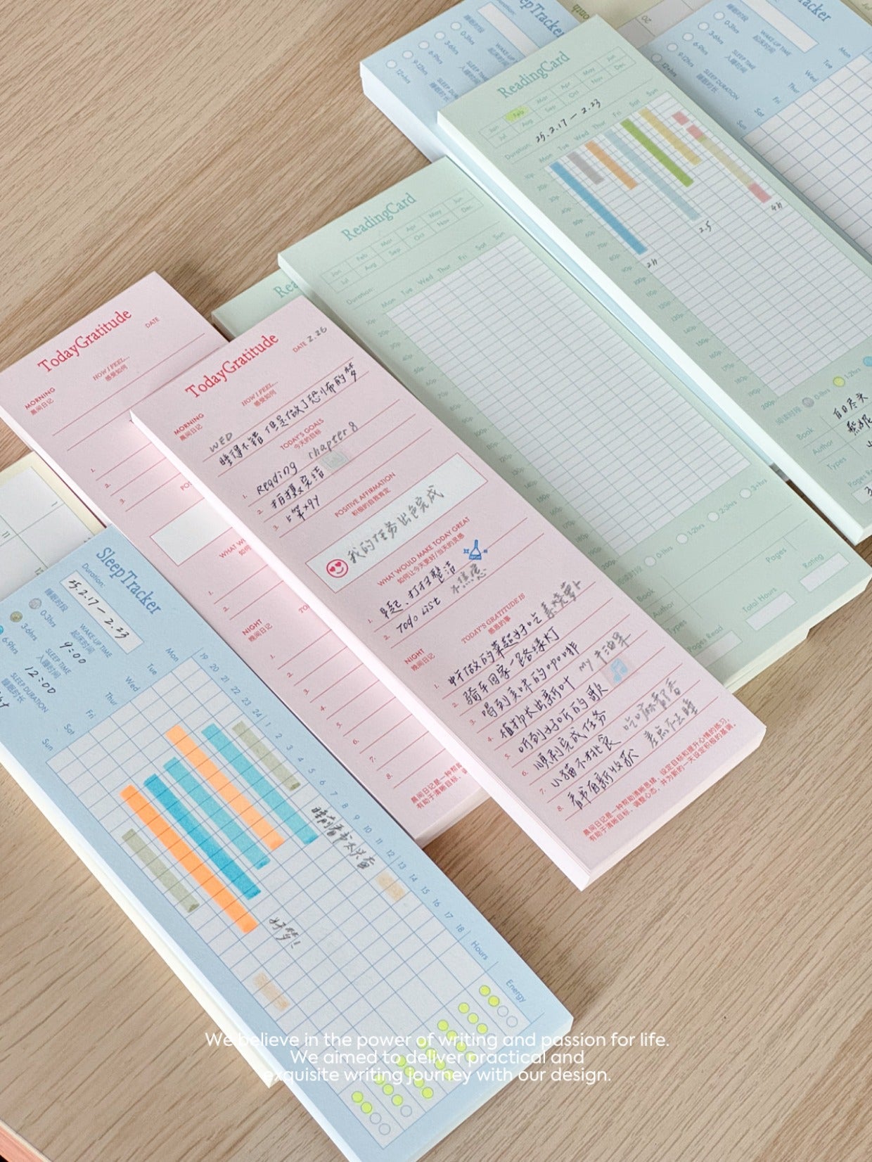 Gratitude Diary Sleep Tracking Reading Record Monthly Planner Notepads