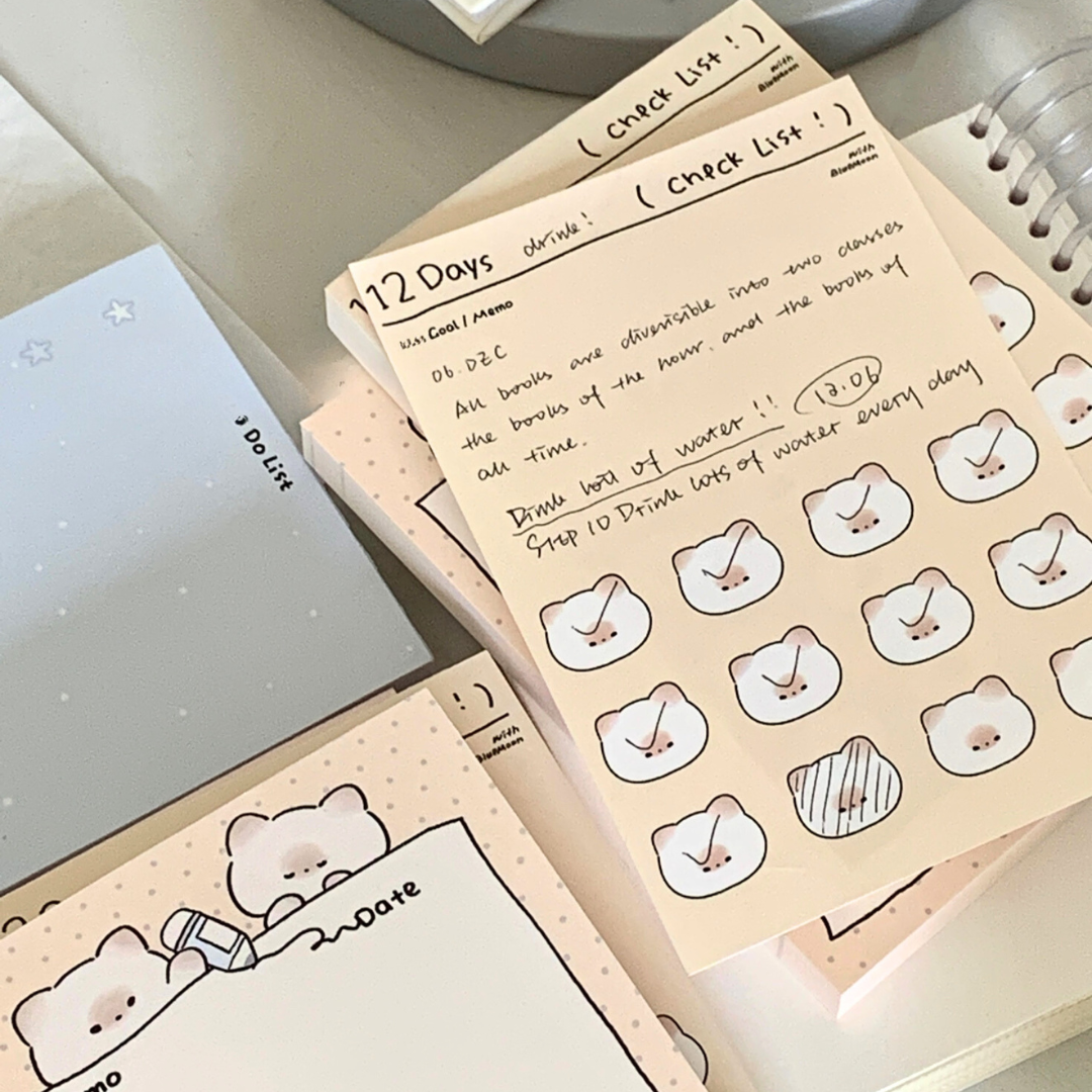 PUPU Functional Notepad Work Study Record, Plan List