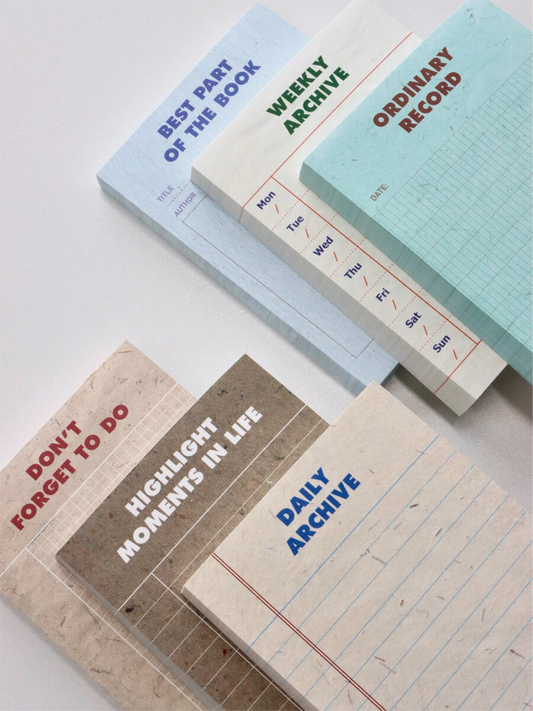 Texture Series - Retro Style Functional Planner Pads