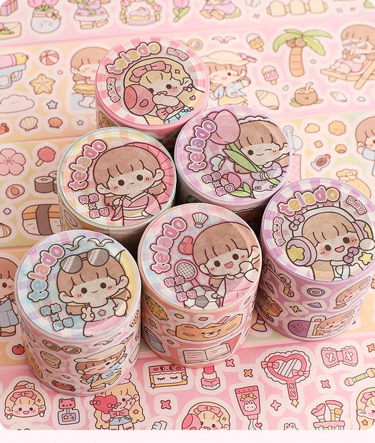 TiraDuo Soft Momo Washi Tape – Die-Cut Edition