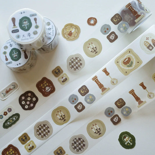 Vintage Wax Seal – Washi & PET Tape