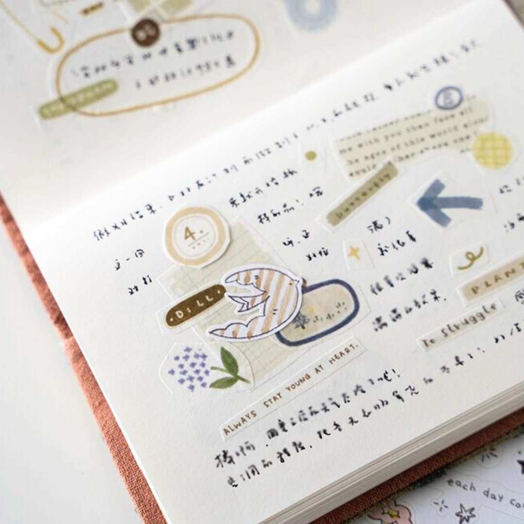 Original Coffee Bird Home Dual Material Die-cut Stickers